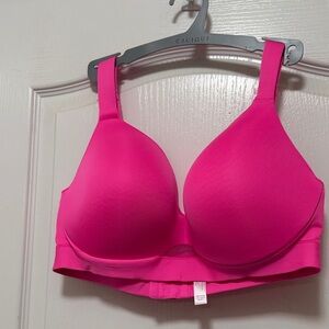 Lane Bryant Cacique full coverage bra size 36DD bright pink color